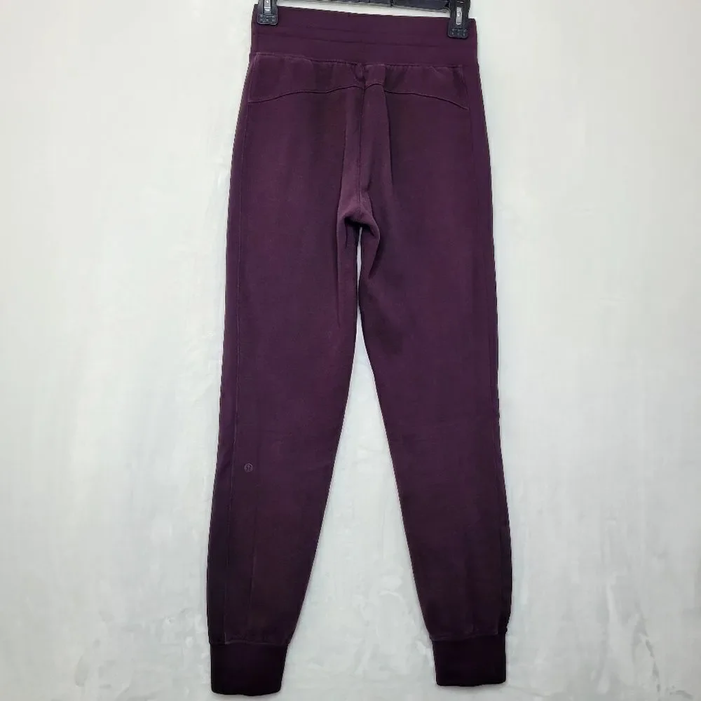 Lululemon‎ Get Going Black Cherry Joggers Size 2